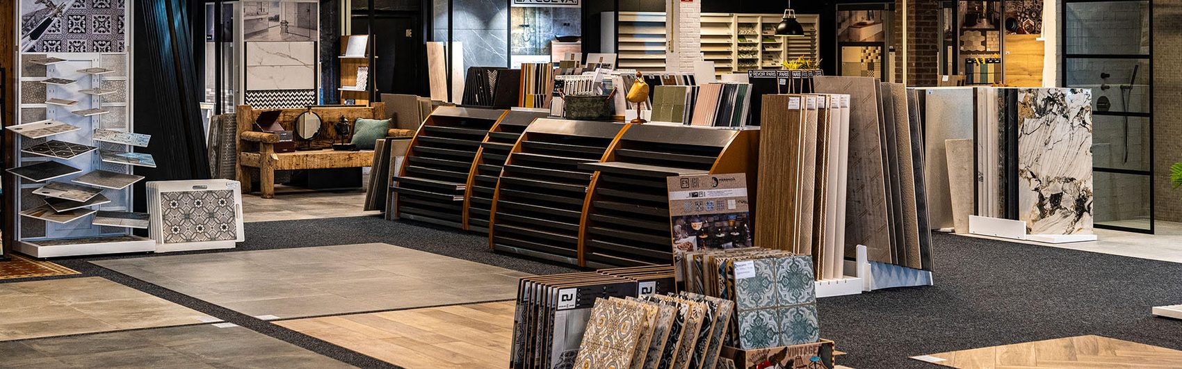 De showroom van Streker Tegelhuis